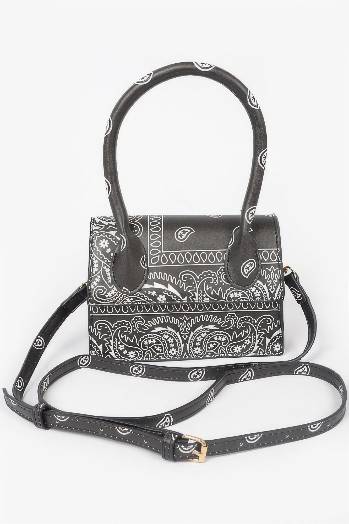 Bandana Single Handle Flap Crossbody Bag