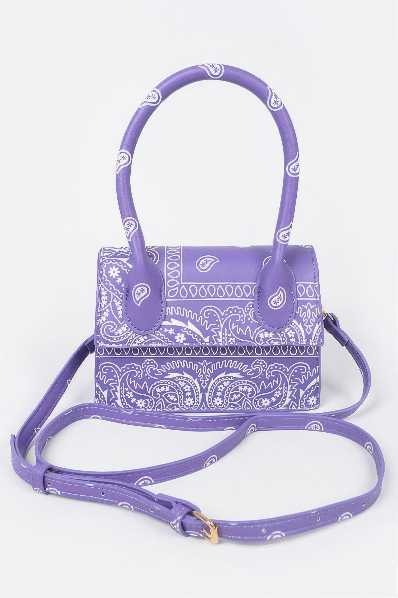 Bandana Single Handle Flap Crossbody Bag