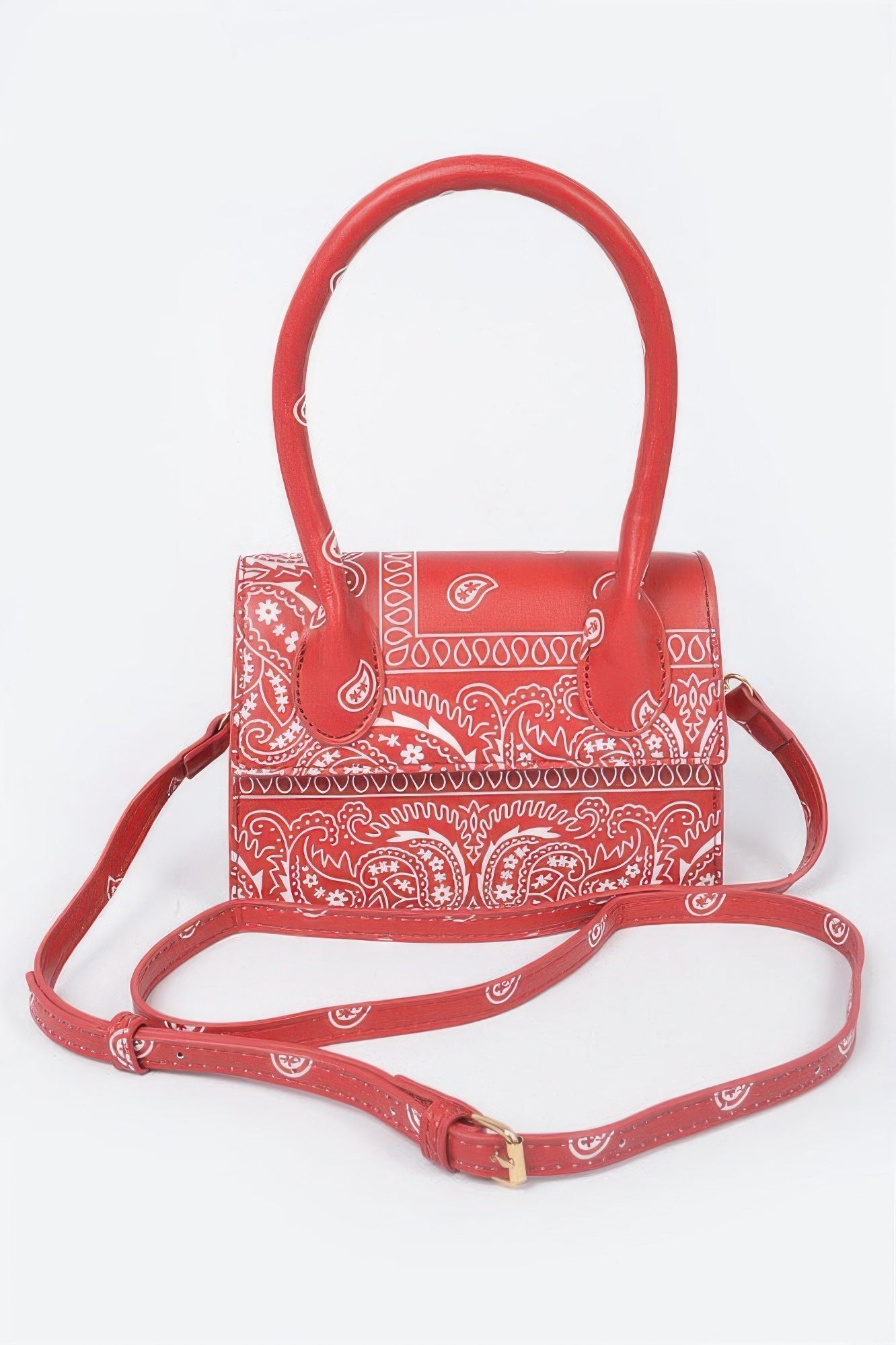 Bandana Single Handle Flap Crossbody Bag