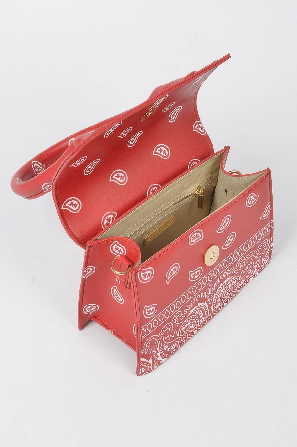 Bandana Single Handle Flap Crossbody Bag