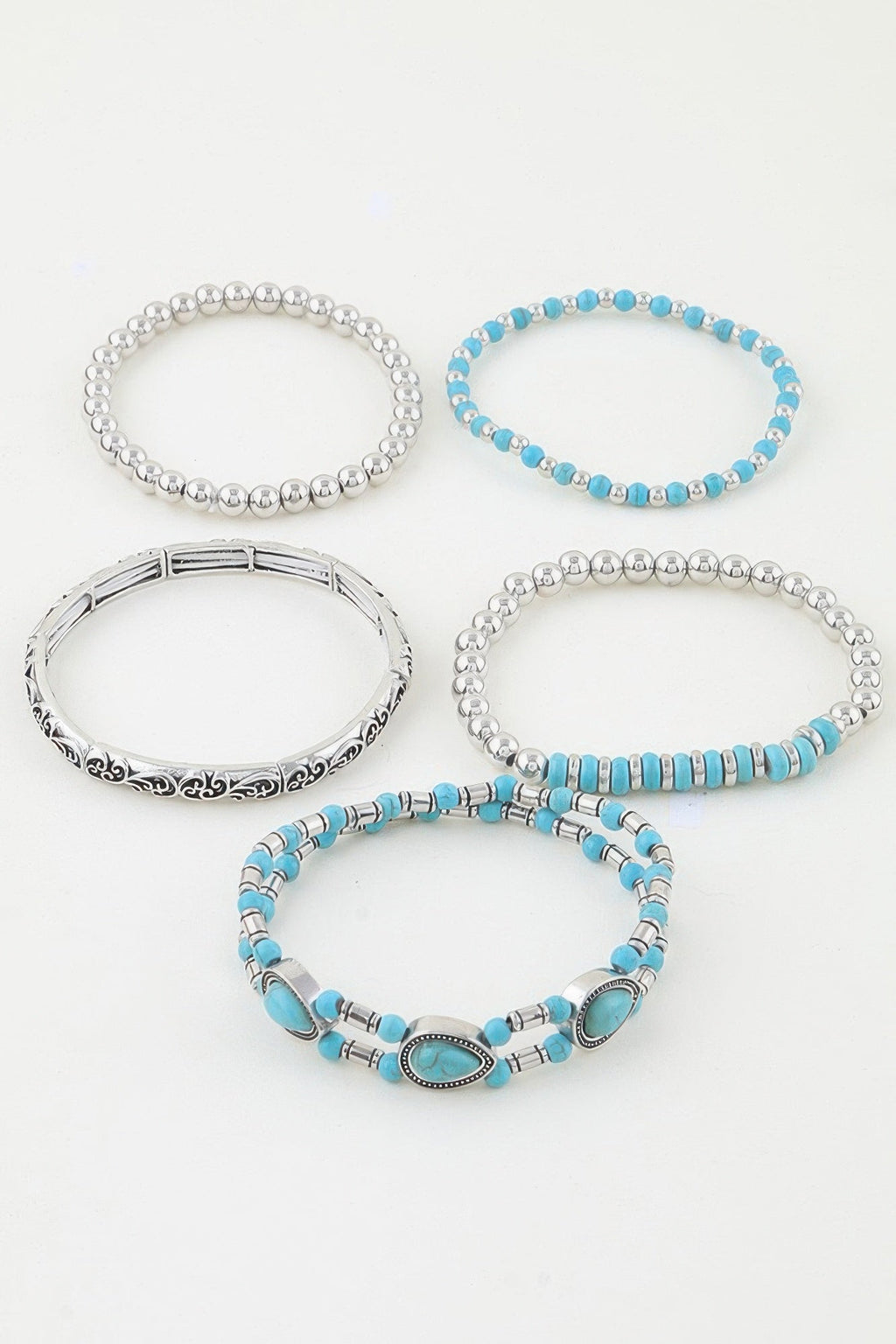 Antique Teardrop Beaded Bracelet