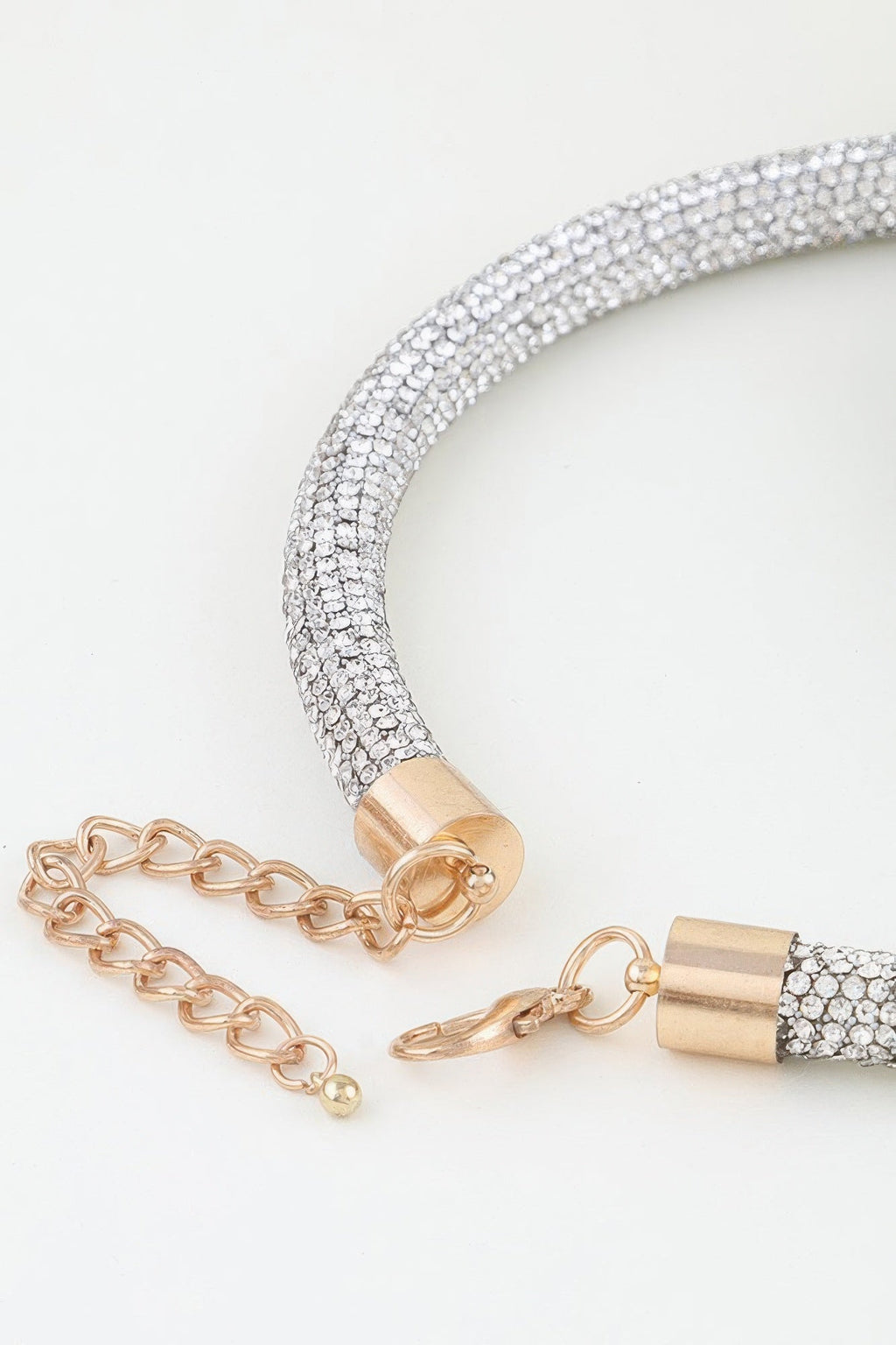 Bejeweled Blooming Flower Choker Necklace